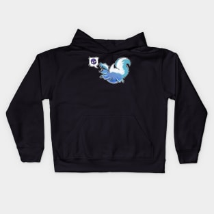 Great white skunk Kids Hoodie